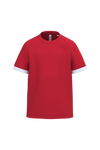T-shirt Multidesporto em Poliéster de Criança-Vermelho Desportivo / Branco-4/6 Anos-RAG-Tailors-Fardas-e-Uniformes-Vestuario-Pro