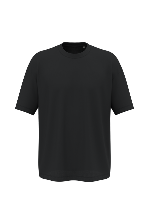 T-shirt Oversize Eco-responsável de Homem-Preto-XS-RAG-Tailors-Fardas-e-Uniformes-Vestuario-Pro
