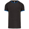 T-shirt Performance-Dark Grey Heather / Tropical Blue-XS-RAG-Tailors-Fardas-e-Uniformes-Vestuario-Pro