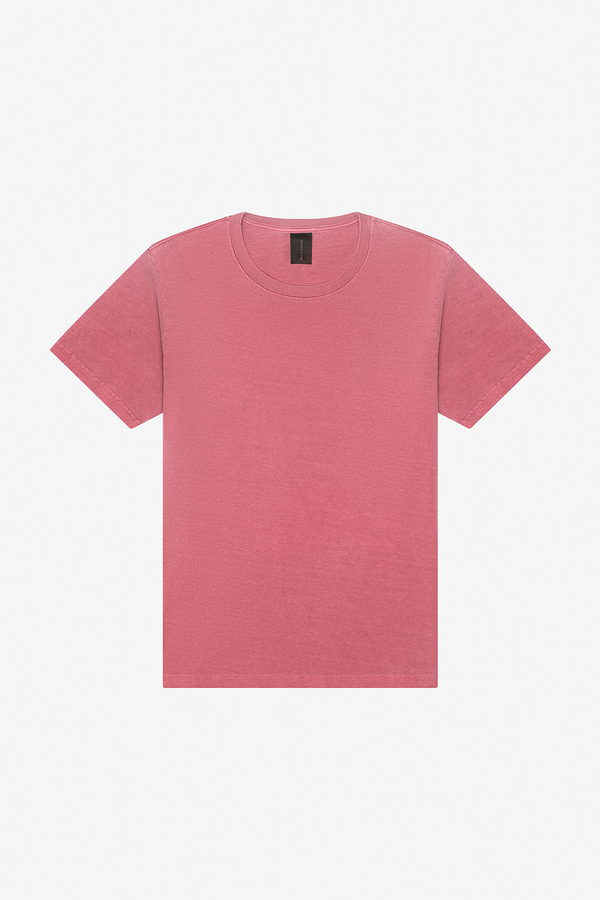 T-shirt Pesada com Aspeto Lavado Unissexo-Vermelho Lavado-XS-RAG-Tailors-Fardas-e-Uniformes-Vestuario-Pro