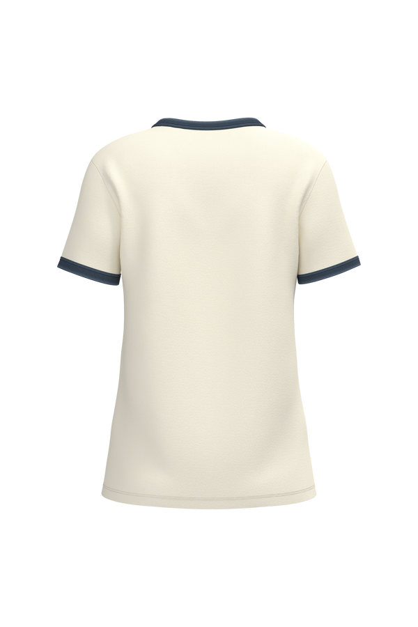 T-shirt Ringer Eco-responsável com Contrastes e Aspeto Lavado Senhora-RAG-Tailors-Fardas-e-Uniformes-Vestuario-Pro