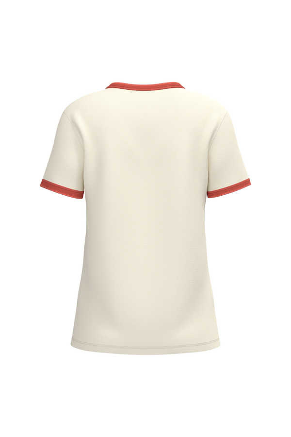 T-shirt Ringer Eco-responsável com Contrastes e Aspeto Lavado Senhora-RAG-Tailors-Fardas-e-Uniformes-Vestuario-Pro