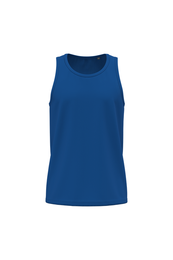 T-shirt Sem Mangas de Homem em Algodão Biológico-Azul Royal-S-RAG-Tailors-Fardas-e-Uniformes-Vestuario-Pro
