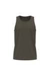 T-shirt Sem Mangas de Homem em Algodão Biológico-Caqui Escuro-S-RAG-Tailors-Fardas-e-Uniformes-Vestuario-Pro