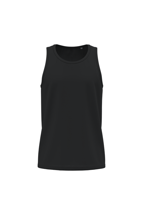 T-shirt Sem Mangas de Homem em Algodão Biológico-Preto-S-RAG-Tailors-Fardas-e-Uniformes-Vestuario-Pro