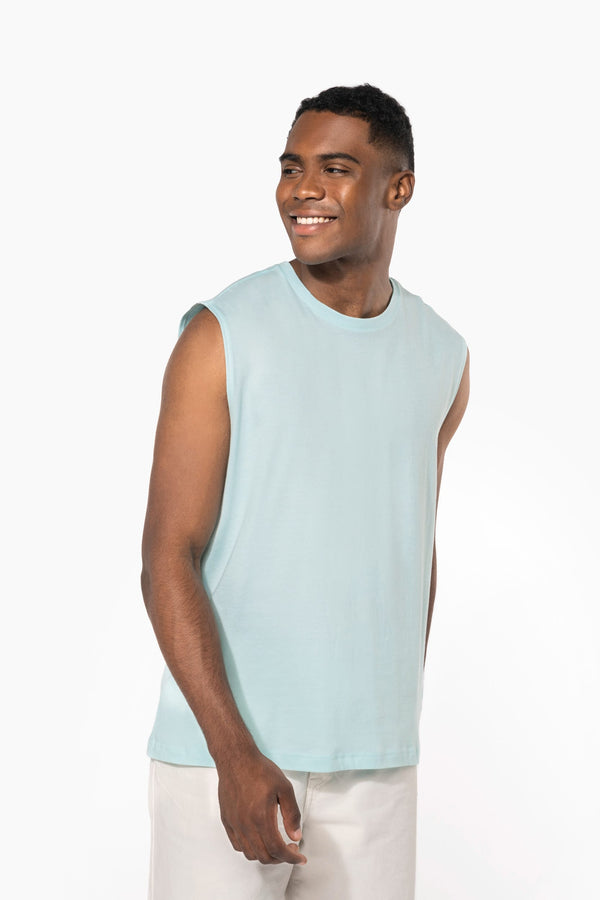 T-shirt Sem Mangas de Homem em Algodão Biológico-RAG-Tailors-Fardas-e-Uniformes-Vestuario-Pro