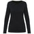 T-shirt Supima® decote redondo e manga comprida de senhora-Black-XS-RAG-Tailors-Fardas-e-Uniformes-Vestuario-Pro