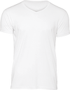 T-shirt Triblend de homem com decote em V-Branco-S-RAG-Tailors-Fardas-e-Uniformes-Vestuario-Pro