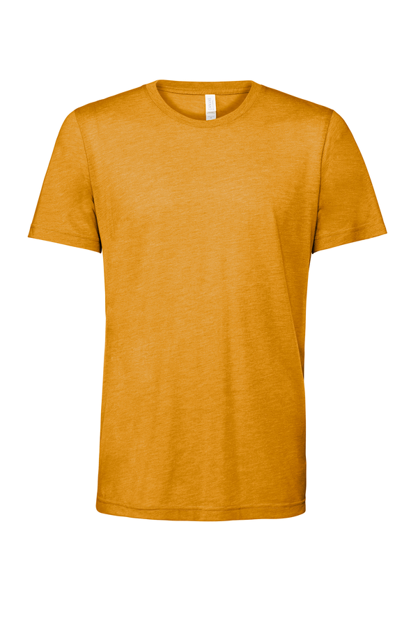 T-shirt Triblend unissexo decote redondo-Mostarda Mesclado-XS-RAG-Tailors-Fardas-e-Uniformes-Vestuario-Pro