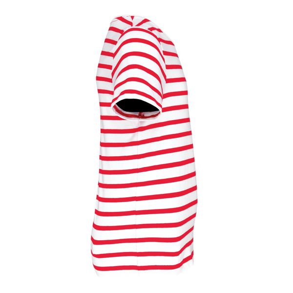 T-shirt às Riscas de Criança Estilo Marinheiro de Manga Curta com Bolso-RAG-Tailors-Fardas-e-Uniformes-Vestuario-Pro