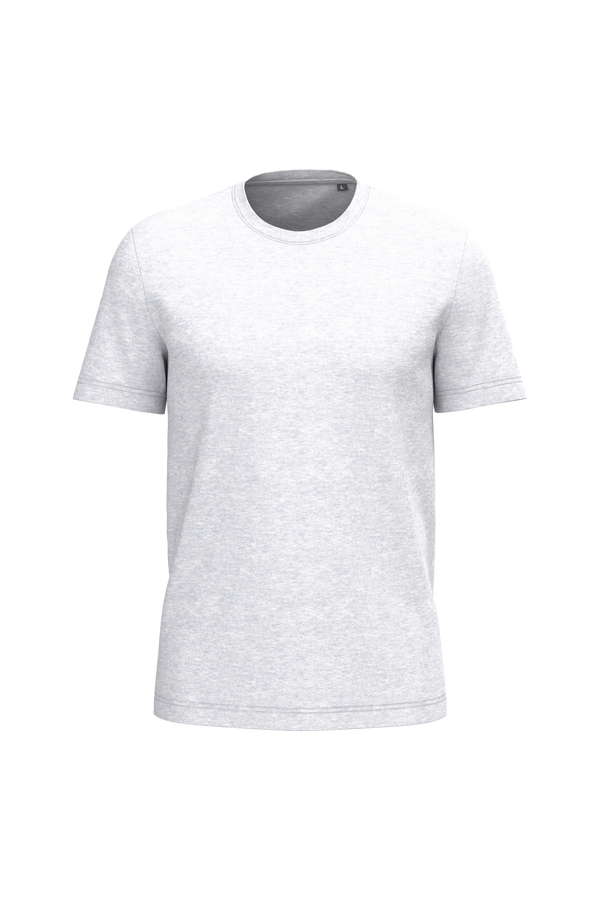 T-shirt com decote redondo Bio190-Cinzento Cinza Mesclado-3XL-RAG-Tailors-Fardas-e-Uniformes-Vestuario-Pro