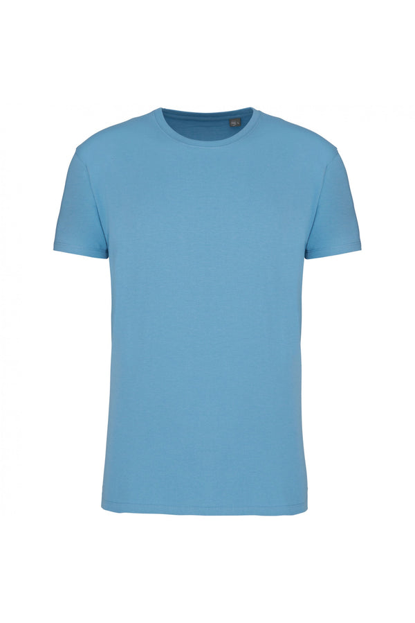 T-shirt com decote redondo Bio190-Cloudy Blue Heather-XXS-RAG-Tailors-Fardas-e-Uniformes-Vestuario-Pro