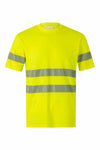 T-shirt de Algodão de Alta Visibilidade com Faixas Segmentadas-Amarelo Fluorescente - 20-S-RAG-Tailors-Fardas-e-Uniformes-Vestuario-Pro