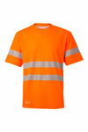 T-shirt de Algodão de Alta Visibilidade com Faixas Segmentadas-Laranja Fluorescente - 19-S-RAG-Tailors-Fardas-e-Uniformes-Vestuario-Pro