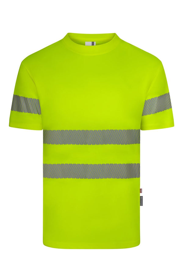 T-shirt de Alta Visibilidade em Poliéster Reciclado com Faixas Refletoras Segmentadas-Amarelo Fluorescente - 20-XS-RAG-Tailors-Fardas-e-Uniformes-Vestuario-Pro