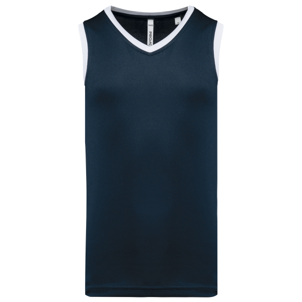 T-shirt de Basquetebol de Homem-Azul Marinho / Branco-S-RAG-Tailors-Fardas-e-Uniformes-Vestuario-Pro