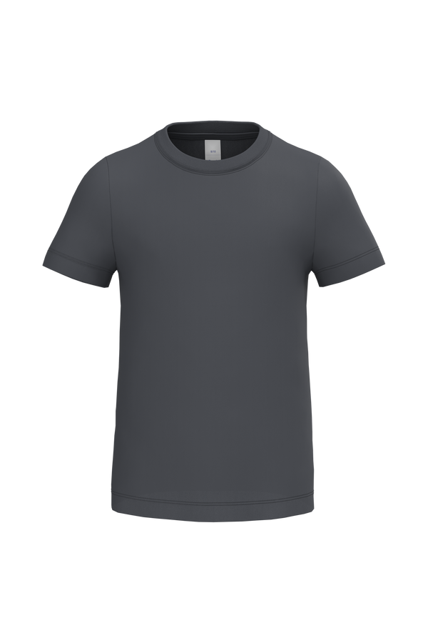 T-shirt de Criança Manga Curta-Cinzento Escuro Ideal-1/2 Anos-RAG-Tailors-Fardas-e-Uniformes-Vestuario-Pro