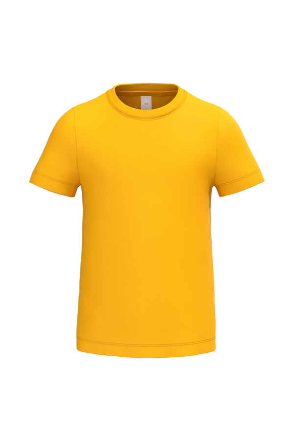 T-shirt de Criança Manga Curta Decote Redondo-Dourado Ideal-1/2 Anos-RAG-Tailors-Fardas-e-Uniformes-Vestuario-Pro