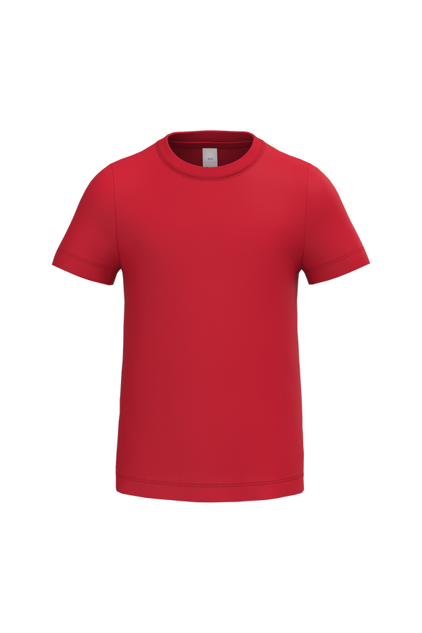 T-shirt de Criança Manga Curta Decote Redondo-Vermelho Ideal-1/2 Anos-RAG-Tailors-Fardas-e-Uniformes-Vestuario-Pro