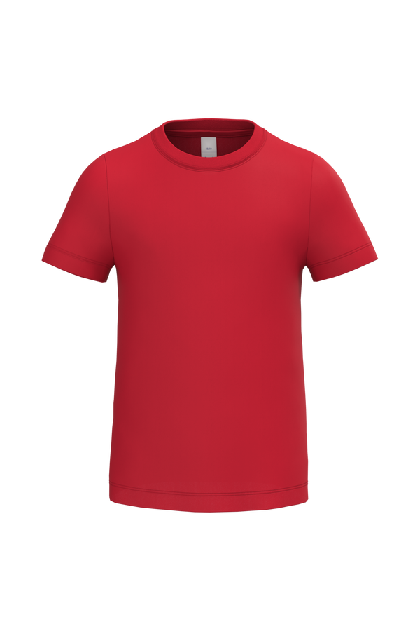 T-shirt de Criança Manga Curta-Vermelho Ideal-1/2 Anos-RAG-Tailors-Fardas-e-Uniformes-Vestuario-Pro