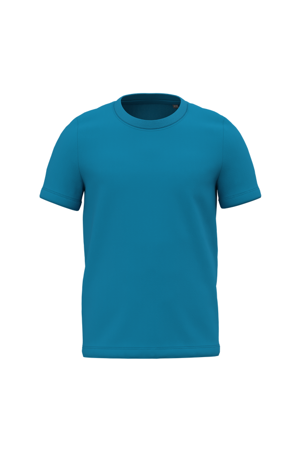 T-shirt de Criança em Algodão Biológico-Azul Tropical-2/4 Anos-RAG-Tailors-Fardas-e-Uniformes-Vestuario-Pro