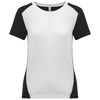 T-shirt de Desporto Bicolor Senhora-Branco / Preto-XS-RAG-Tailors-Fardas-e-Uniformes-Vestuario-Pro