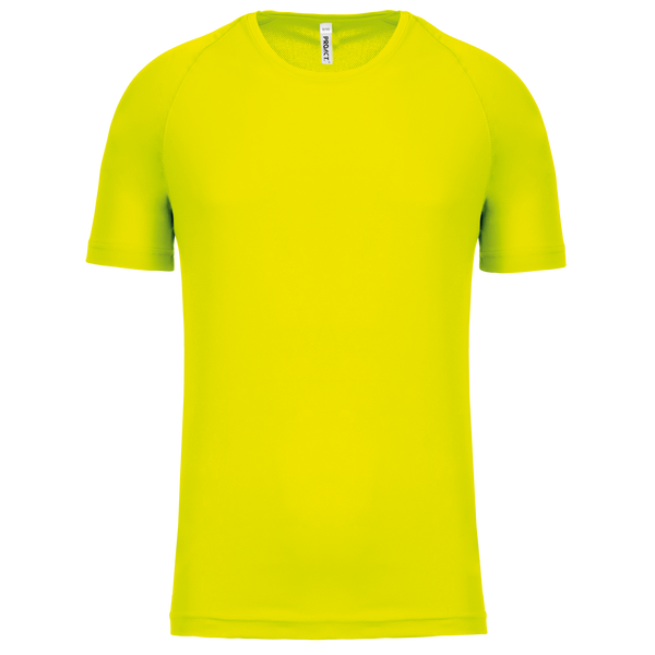 T-shirt de Desporto de Criança Manga Curta-Amarelo Fluorescente-6/8 Anos-RAG-Tailors-Fardas-e-Uniformes-Vestuario-Pro