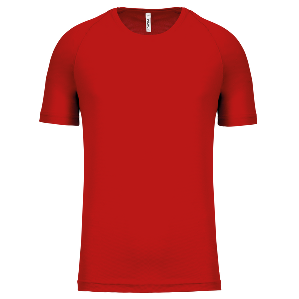 T-shirt de Desporto de Criança Manga Curta-Vermelho-6/8 Anos-RAG-Tailors-Fardas-e-Uniformes-Vestuario-Pro