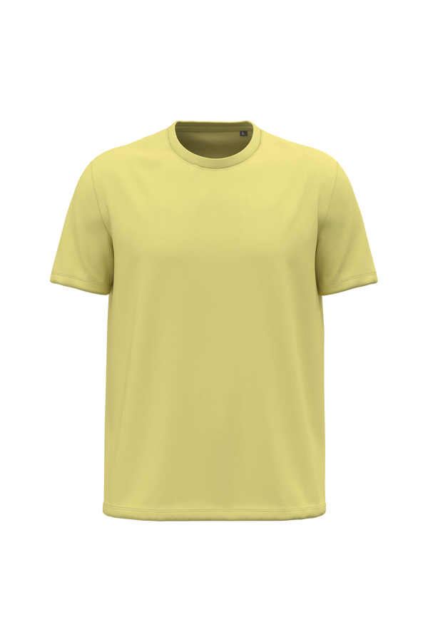 T-shirt de Homem em Algodão Biológico Manga Curta-Amarelo Limão-2XS-RAG-Tailors-Fardas-e-Uniformes-Vestuario-Pro