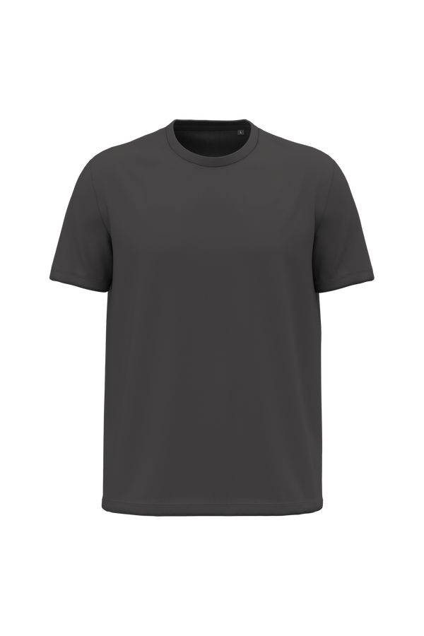 T-shirt de Homem em Algodão Biológico Manga Curta-Cinzento Escuro-2XS-RAG-Tailors-Fardas-e-Uniformes-Vestuario-Pro
