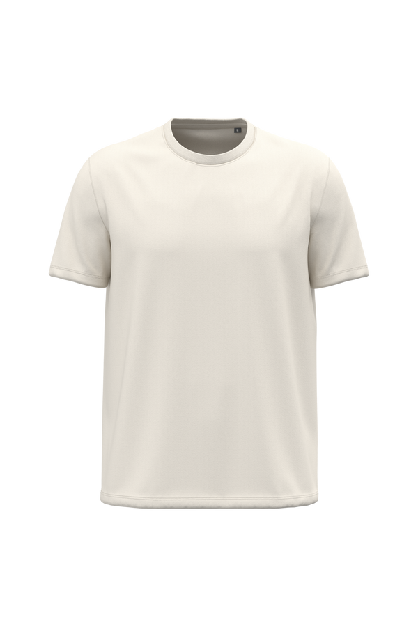 T-shirt de Homem em Algodão Biológico Manga Curta-Leite de Coco-2XS-RAG-Tailors-Fardas-e-Uniformes-Vestuario-Pro