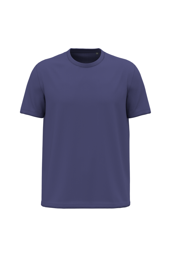 T-shirt de Homem em Algodão Biológico Manga Curta-Roxo Escuro-2XS-RAG-Tailors-Fardas-e-Uniformes-Vestuario-Pro