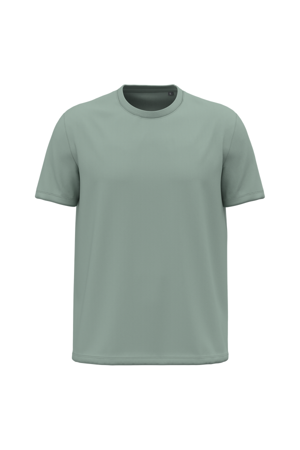 T-shirt de Homem em Algodão Biológico Manga Curta-Sálvia-2XS-RAG-Tailors-Fardas-e-Uniformes-Vestuario-Pro