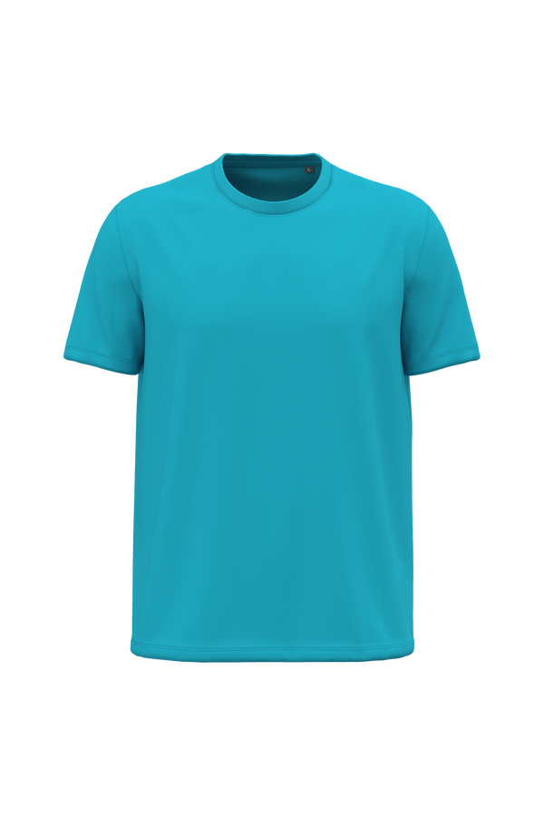 T-shirt de Homem em Algodão Biológico Manga Curta-Turquesa Mar-2XS-RAG-Tailors-Fardas-e-Uniformes-Vestuario-Pro