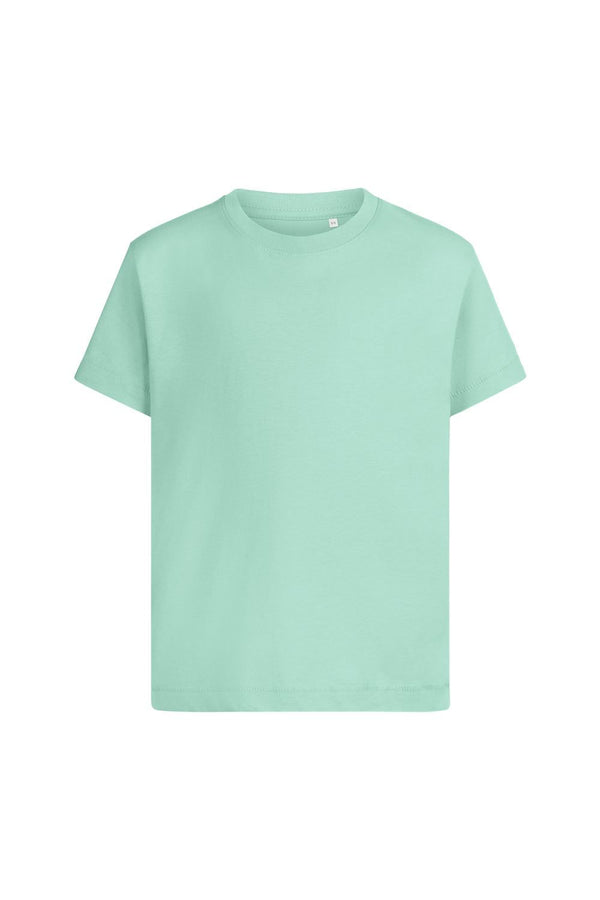 T-shirt de Manga Curta para Criança em Algodão Orgânico-Aqua - 519-1/2-RAG-Tailors-Fardas-e-Uniformes-Vestuario-Pro