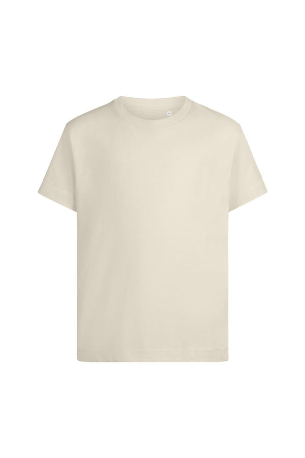 T-shirt de Manga Curta para Criança em Algodão Orgânico-Cream - 109-1/2-RAG-Tailors-Fardas-e-Uniformes-Vestuario-Pro