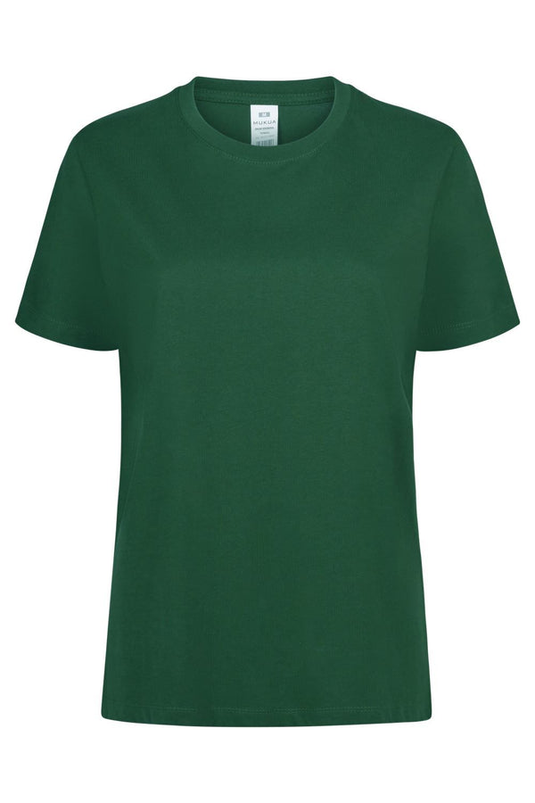 T-shirt de Mulher de Manga Curta Palm 190-Bottle Green - 602-XS-RAG-Tailors-Fardas-e-Uniformes-Vestuario-Pro