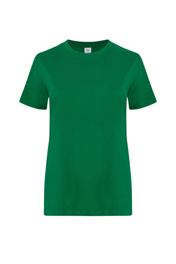 T-shirt de Mulher de Manga Curta Palm 190-Kelly Green - 600-XS-RAG-Tailors-Fardas-e-Uniformes-Vestuario-Pro