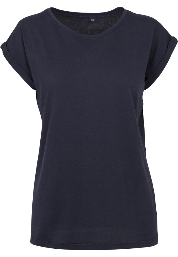 T-shirt de Senhora com Dobra nas Mangas-Azul Marinho-XS-RAG-Tailors-Fardas-e-Uniformes-Vestuario-Pro