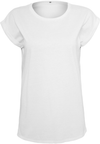T-shirt de Senhora com Dobra nas Mangas-Branco-XS-RAG-Tailors-Fardas-e-Uniformes-Vestuario-Pro
