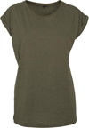T-shirt de Senhora com Dobra nas Mangas-Verde Oliva-XS-RAG-Tailors-Fardas-e-Uniformes-Vestuario-Pro