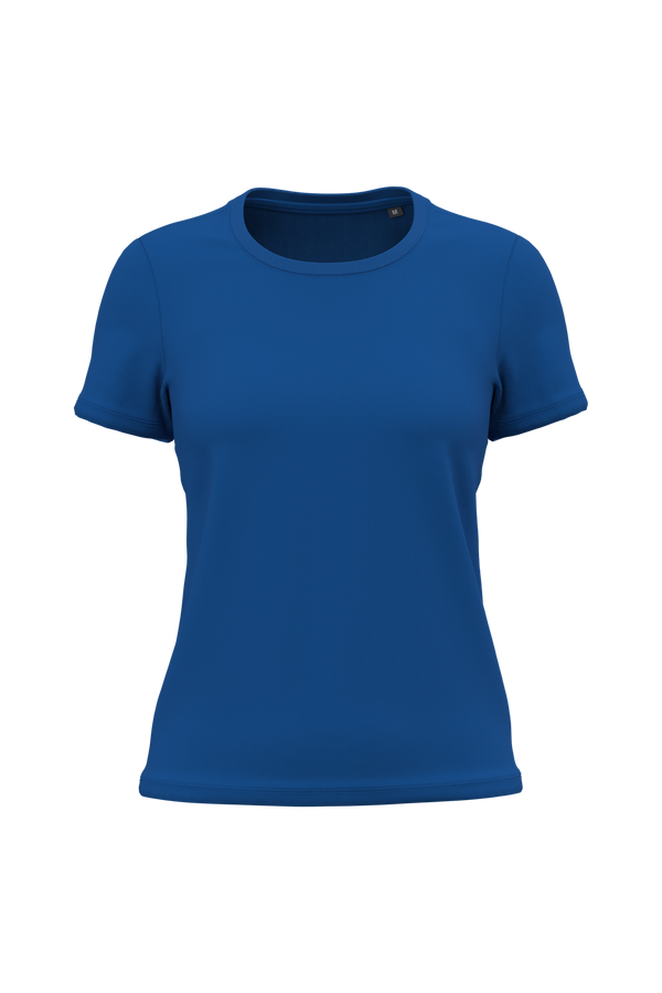 T-shirt de Senhora em Algodão Biológico Bio150-Azul Royal-XS-RAG-Tailors-Fardas-e-Uniformes-Vestuario-Pro