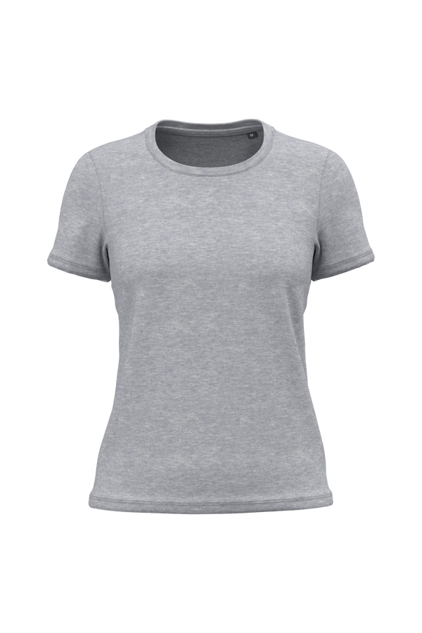 T-shirt de Senhora em Algodão Biológico Bio150-Cinzento Oxford-XS-RAG-Tailors-Fardas-e-Uniformes-Vestuario-Pro
