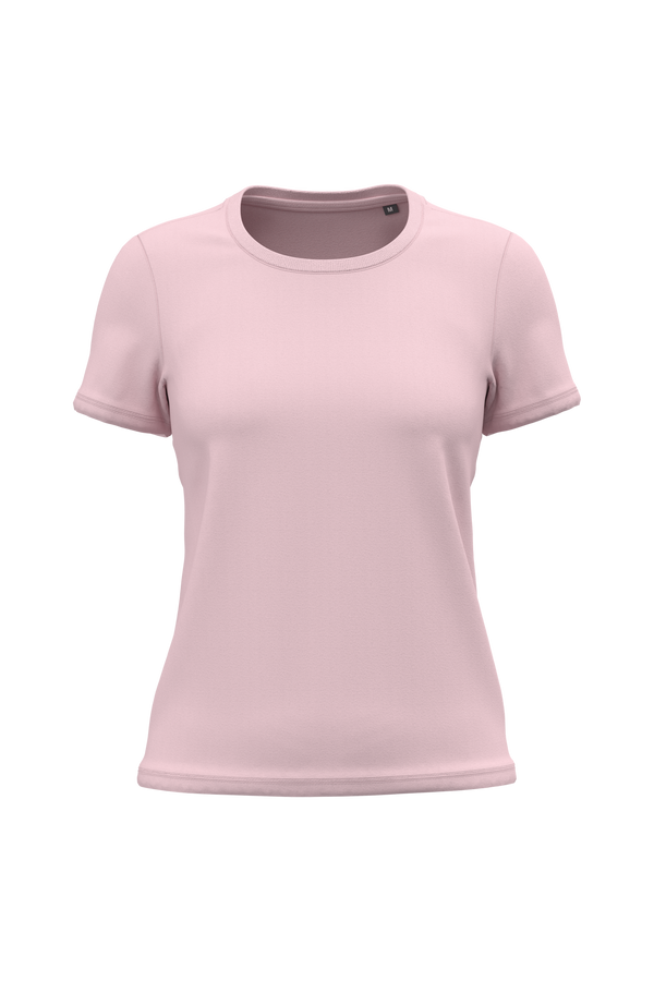 T-shirt de Senhora em Algodão Biológico Bio150-Rosa Pálido-XS-RAG-Tailors-Fardas-e-Uniformes-Vestuario-Pro