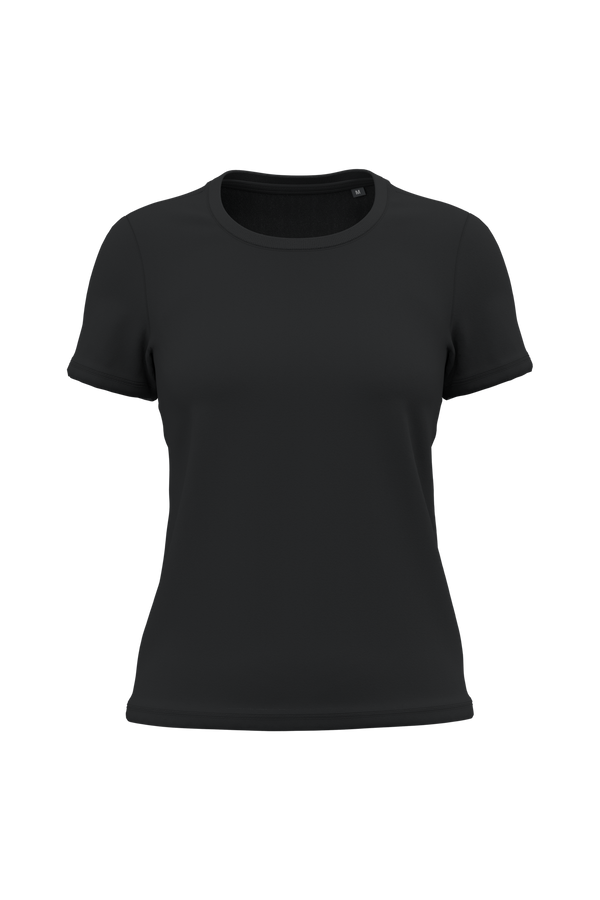 T-shirt de Senhora em Algodão Orgânico Bio190-Preto-XS-RAG-Tailors-Fardas-e-Uniformes-Vestuario-Pro