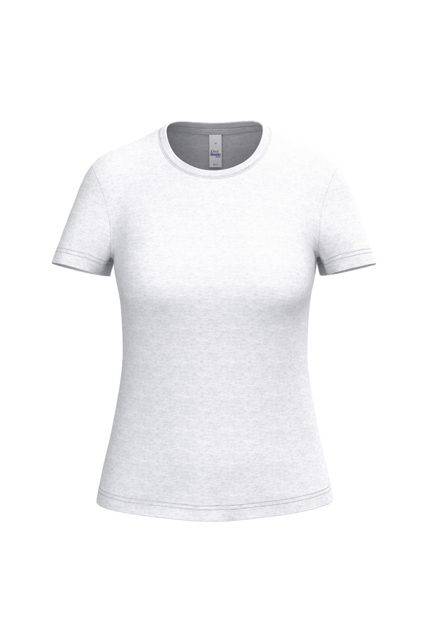 T-shirt de Senhora iDeal150 Decote Redondo-Cinzento Mesclado Ideal-XS-RAG-Tailors-Fardas-e-Uniformes-Vestuario-Pro