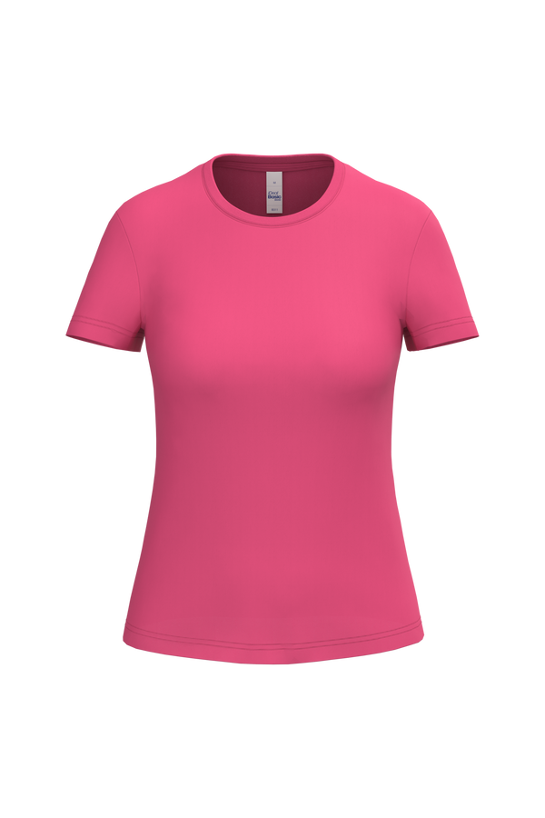 T-shirt de Senhora iDeal150 Decote Redondo-Fúcsia Ideal-XS-RAG-Tailors-Fardas-e-Uniformes-Vestuario-Pro