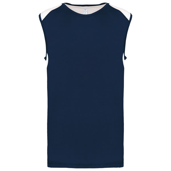 T-shirt de desporto bicolor de cavas-Sporty Navy / White-XS-RAG-Tailors-Fardas-e-Uniformes-Vestuario-Pro