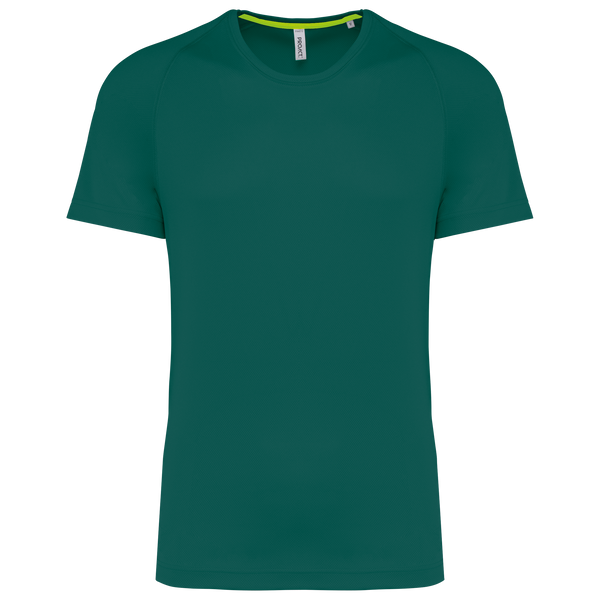 T-shirt de desporto de homem de material reciclado com decote redondo-Verde Gingko-L-RAG-Tailors-Fardas-e-Uniformes-Vestuario-Pro