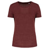 T-shirt de desporto de senhora Triblend com decote redondo-Wine Heather-XS-RAG-Tailors-Fardas-e-Uniformes-Vestuario-Pro